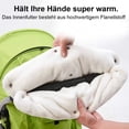 thumbnail image 3 of Stroller Hand Warmer, Stroller Gloves Hand Muff, Stroller Muff Breathable Waterproof Windproof, Universal Size (Black), 3 of 6