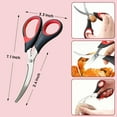 thumbnail image 6 of AGCAN Kitchen Scissors All Purpose, 3 Pack Heavy Duty Kitchen Shears Set, Stainless Steel Seafood Scissors for Chicken, Poultry, Fish, Meat, Vegetables, Bottle opener, Nuts, 6 of 8
