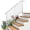 Matte White, variant on Outdoor Handrail for Concrete Steps, 1 to 5 Step Wrought Iron Stair Railing Kit, Heavy Duty Transitional Hand Rail for Porch, Deck and Garden, Safety Grab Bar with Installation Hardware, Matte Black