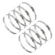 thumbnail image 1 of Uxcell 8 Pcs Abrazaderas de Manguera, 3.6-4.5 Pulgadas Abrazadera de Manguera Ajustable de Acero Inoxidable 304 para Fontanería Automotriz, Abrazaderas de Tubería de Línea de Combustible, Plata, 1 of 7