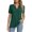 Green, variant on CAIXIA Cotton Summer Tops for Women V-Neck Holiday Short Sleeve Solid Womens T Shirts Lightweight Womens Shirts Summer Basic Tee Summer Outfits Clothes 2026