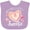 Lavender, variant on Inktastic Pop Pop's Little Sweetie with Pink Heart Cookie Boys or Girls Baby Bib