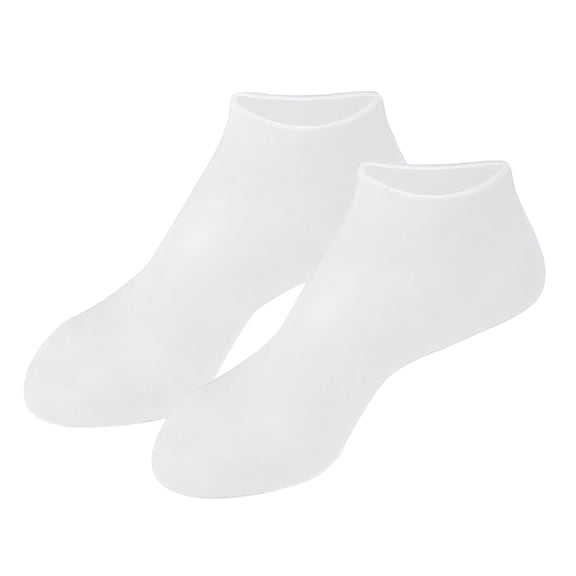 Silicone Moisturizing Socks for Women Dry Cracked Feet, Soft Gel Rubber Socks, Foot Care Spa Pedicure Silicone Socks for Cracked Heel and Softening Rough Skin, Calluses (1 Pair)