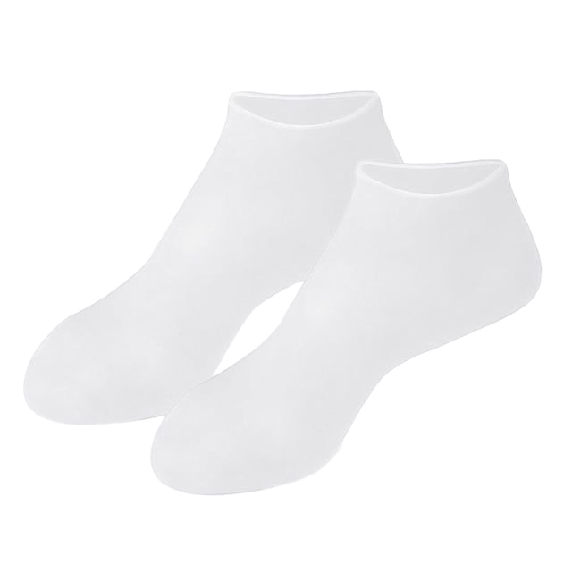 Silicone Moisturizing Foot Socks - Gel Lined, Reusable & Non-Slip - for Dry Feet, Heels & Home Spa