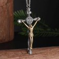thumbnail image 2 of Jesus Christian Bible Cross Pendant Necklace Men and Women Faith Prayer Amulets Jewelry, 2 of 5