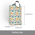 thumbnail image 2 of Honeii Travel Elements Print Laundry Hamper Collapsible Laundry Baskets, Freestanding Waterproof Clothes Hamper with Easy Carry Handles, 2 of 5