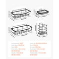 thumbnail image 4 of KFFKFF 5-Pack Adhesive Shower Caddy Set, Bathroom and Kitchen Storage Shelves with Soap and Toothbrush Holder, No-Drill Installation, Supports Up to 40 lbs, 4 of 9