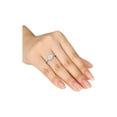thumbnail image 3 of Gem & Harmony Opal 1.0 Carat (Ctw) Ring with Diamonds in Sterling Silver for Women, 3 of 5