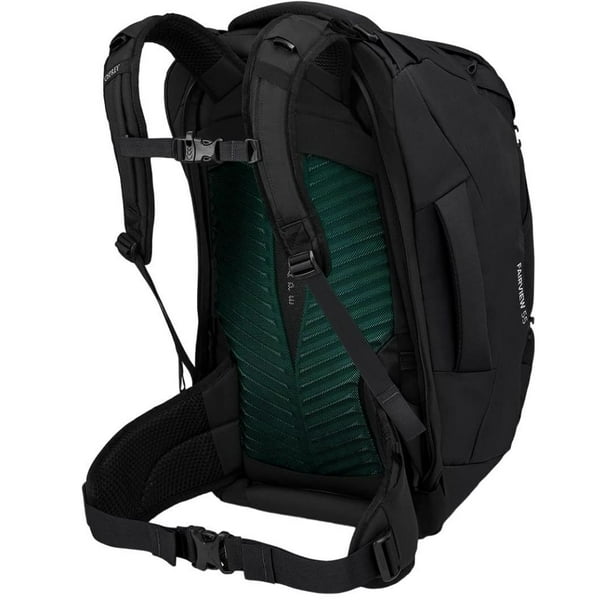 Osprey Fairview 55L Capacity Women s Lightweight Durable Adjustable Torso Fit Travel Backpack with Dual Front Compression Straps Black Walmart Business Supplies