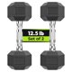 thumbnail image 1 of Mancuerna HANDBODE Handbode con funda hexagonal de goma de 12,5 libras para entrenamiento, 1 of 9