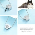 thumbnail image 5 of Personalized Paw Print Ashes Urn Necklace Custom Name / Date for Women Men Pet Lover Stainless Steel Memorial Dog Cat Pet Keepsake with Funnel Fill Kit, 5 of 7
