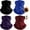 Black+Blue+Purple+Red, variant on 4PCS Winter Neck Warmer Face Ski Mask Neck Gaiter Wind Protection Face Cover Fleece Balaclava Scarf for Men Women