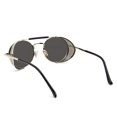 thumbnail image 3 of Gafas de Sol RONSOU Estilo Steampunk Redondas Vintage UV400 Plata, 3 of 6