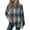Gray#003, variant on Stichou Womens Soft Fleece Plaid Hoodie Sweatshirts Casual Long Sleeve Henley Shirts Winter Fashion Clothing Blue M