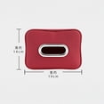 thumbnail image 3 of Car Tissue Holder, Premium PU Leather Hanging Napkin Case for Vehicle Sun Visor Backseat and Console, Universal Interior Storage Organizer Accessory, 5x7in, 3 of 4