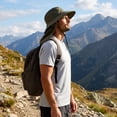 thumbnail image 6 of Men Women Sun Protection Hat, UPF 50+ Wide Brim Breathable Neck Flap, Summer Outdoor UV Protection Bucket Cap, Hat for Hiking Gardening Beach Summer Outdoor, 6 of 6