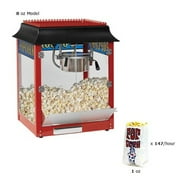Paragon - Manufactured Fun 1108820 8 oz Popcorn Machine - Black/Chrome
