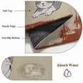thumbnail image 6 of 8'x10' Area Rugs, Cute Cat Indoor Outdoor Area Rug for Living Room Bedroom, Burnt Orange Beige Vintage Animal Washable Bathroom Rugs Kitchen Floor Carpet Mats Home Decor Aesthetic, 6 of 8