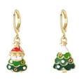 thumbnail image 2 of Asymmetrical Drop Earrings Festive Holiday Dangle Earrings for Sparkling Party Ear Jewelry, 2 of 6