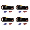 WL Toys V303 Seeker Battery by Venom 20C 3S 2200mAh 11.1 LiPo x4 Packs with Venom XT60 Plug