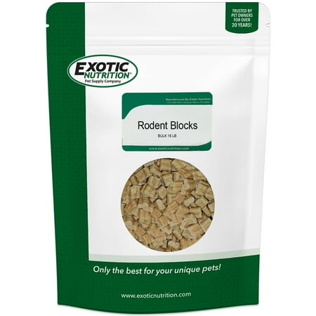 Exotic Nutrition Rodent Blocks 16 lb. Rodent Food