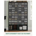 thumbnail image 5 of Hzuaneri 11-Tier Shoe Storage Cabinet, Wooden Shoe Rack with 30 Cubbies, Tall Freestanding Shoe Organizer for 30-33 Pairs, Easy Assembly Shoe Cabinet for Closet, Entryway, Living Room, Black, 5 of 9