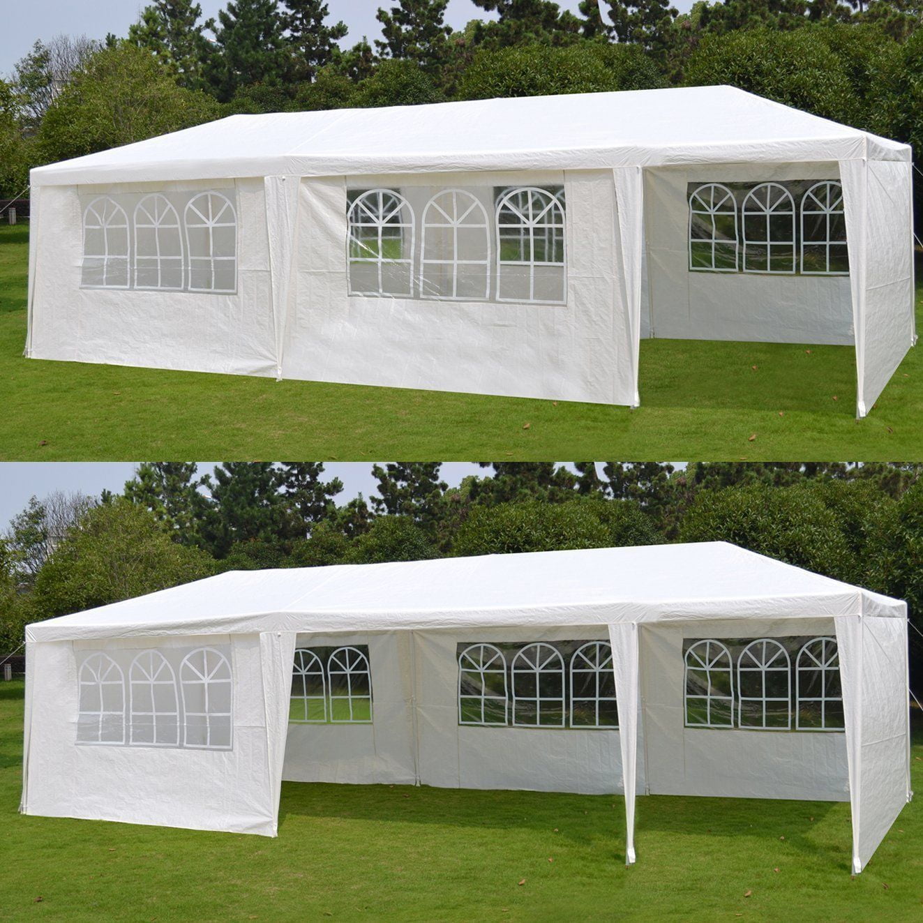Zeny 10'x 30' White Gazebo Wedding Party Tent Canopy With ...