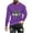Purple, variant on ZRGHAOYLQ Mens St Patricks Days Shirts Lucky Shamrock Gnomies Graphic Tees Big and Tall Long Sleeve Pullover Shirts Plus Size Crew Neck Tops Athletic Regular Fit T Shirts