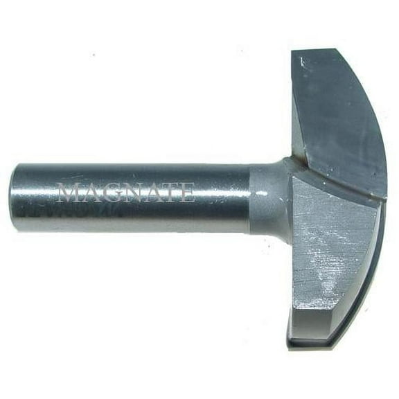 Magnate 5562 Horizontal Crown Molding Router Bit - 2" Cutting Diameter, 3/8" Cove Depth, 5/8" Cutting Height, 1/2" Shank Diameter, 1-19/32" Radius