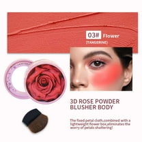 Kokovifyves Flower Leaf Inspired Facial Powder and Constructible Colors Women with Light Cheek Makeup