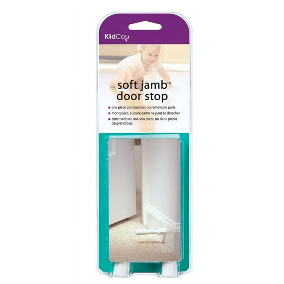 KidCo Child Safety Soft Jamb Door Stop for Child Safety, White