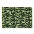 thumbnail image 1 of Camo Cutting Board, Abstract Camouflage in Forest Colors Jungle Environment Chevron, Decorative Tempered Glass Cutting and Serving Board, Small Size, Pale Green Dark Green, by Ambesonne, 1 of 1