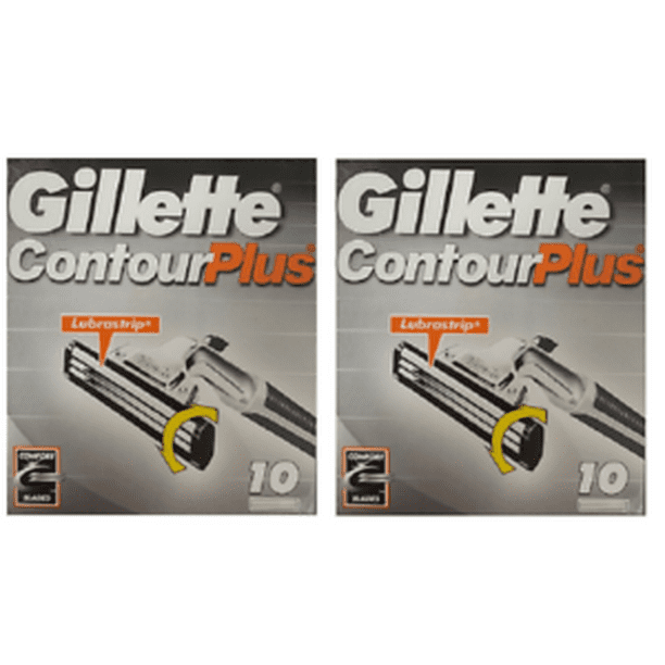 Gillette Contour Plus Razor Blades, 20 Cartridges FITS ALL ATRA