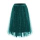 thumbnail image 1 of Faldas Largas para las Mujeres de Verano Estrella Impresión en Capas Torta Irregular Malla Lentejuelas Maxi Falda, 1 of 2