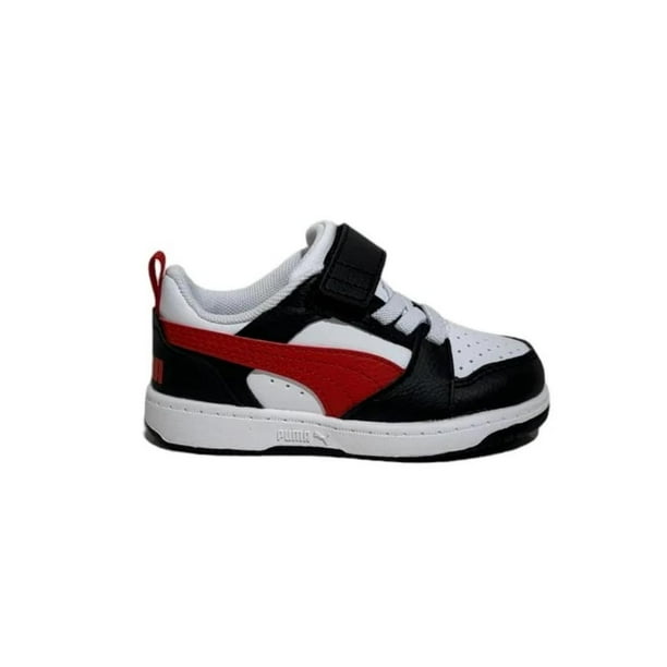 Tenis Puma Rebound V6 Lo AC + INF para Niños Pequeños 397420-04 Multicolor Talla 13