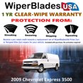 thumbnail image 2 of 2009 Chevrolet Express 3500 Beam Wiper Blades Wipers w/1yr Warranty (Set of 2) (WiperBladesUSA), 2 of 5