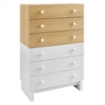 thumbnail image 2 of Nolia 6-Drawer Color Block Dresser Chest in Oak White, 2 of 9