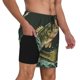 thumbnail image 2 of Balery Largemouth Bass jumps out of water Bañador para hombre, shorts de playa de secado rápido con entrepierna y forro de compresión-Medium, 2 of 6