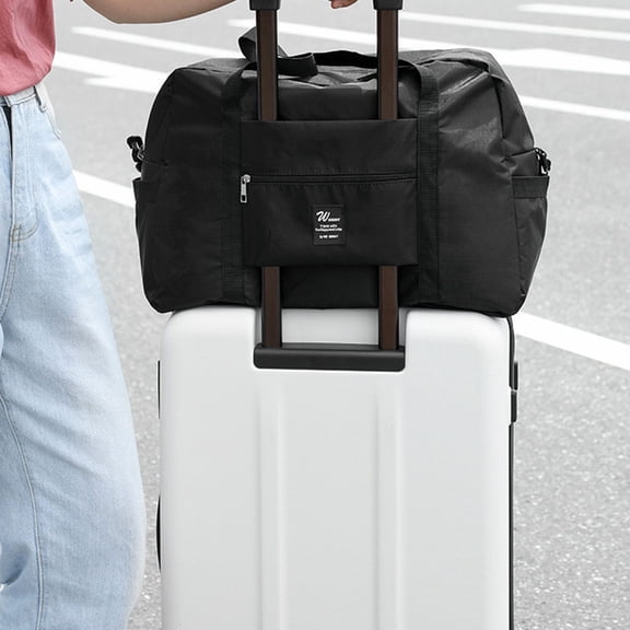 JilgTeok Foldable Travel Duffel Bag Tote Carry On Luggage Sport Duffle Week-ender Overnight For Women and Girls