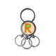 thumbnail image 1 of R alfabeto naranja Llavero de metal de acero inoxidable Llavero Anillo de cadena Llavero, 1 of 3