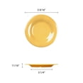 thumbnail image 2 of Excellante Color Yellow Melamine Dinnerware Collection 5.5 Inch Wide Rim Round Plate, Comes in Dozen, 2 of 2