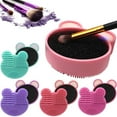 thumbnail image 2 of Color Removal Sponge Portable Makeup Brush Cleaner Eyeshadow Brush Cleaner, 2 of 7