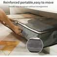 thumbnail image 5 of VIVIHEYDAY 75L Under Bed Storage Bags with Lid Handle, 2 Pack Foldable Underbed Blanket Storage Organizers, 5 of 9