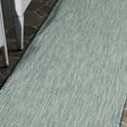 thumbnail image 3 of SAFAVIEH Courtyard Blazhe Chevron Indoor/Outdoor Runner Rug, Aqua/Grey, 2'3" x 5', 3 of 6