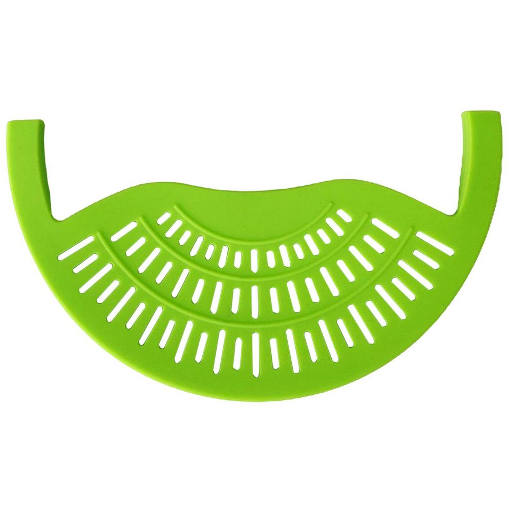 Pot Strainer Silicone Strainer Attaches To Pot Food Drainer for Meat Vegetables Fruit, Fits