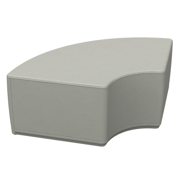 SoftZone® Quarter Circle Ottoman Junior - Light Grey