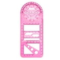 thumbnail image 2 of Bzdzmqm 7Pcs Multifunctional Rotatable Math Ruler Drawing Template, Teen Geometry Tool forKids, Active Learning Ruler with Protractor Compass Shapes, Math Measurement Tool for Classroom Homework, 2 of 9