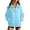 Light Blue, variant on Hurxie Womens Zip Up Sweatshirt Full-zip Fleece Track Jackets Fall Fashion Outfits Winter Clothes with Pockets
