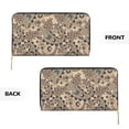 thumbnail image 3 of Leather Thin Slim Wallets for Women Men - Vintage Floral Paisley Clutch Card Wallet for Women Men with Zipper, 3 of 7