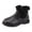 Black, variant on LYHaoo Girls Shoes Solid Color Short Boots Shoes Fashion Non Breathable Women Boots Sizes 9.5 Black(Little Kid)